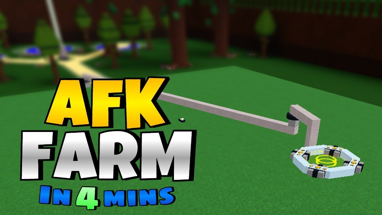 An AFK gold farm machine built on the grass near the river in Build A Boat For Treasure